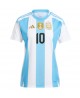 Günstige Argentinien Lionel Messi #10 Heimtrikot Damen Copa America 2024 Kurzarm